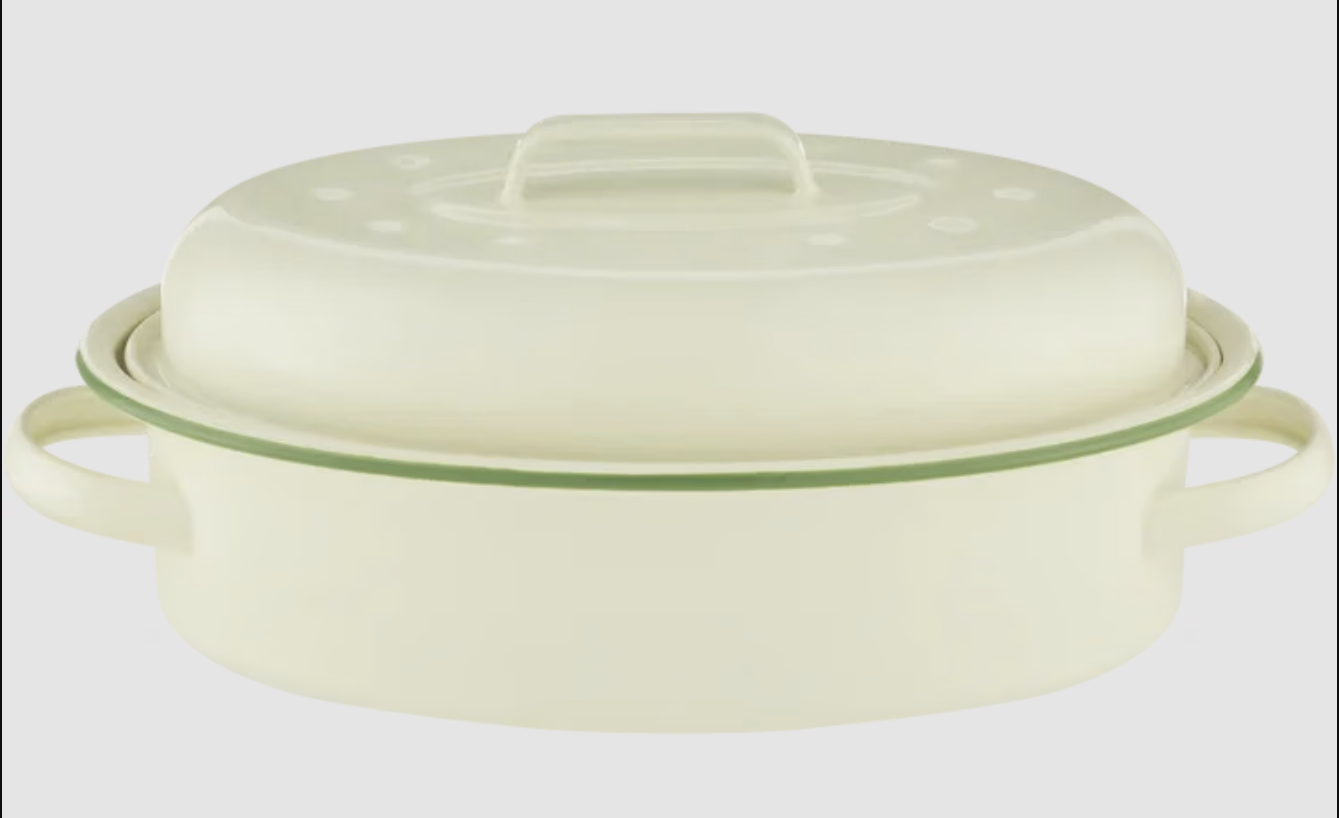 PEP Home 4L Enamel Oval Casserole/Roaster (Braai bak)
